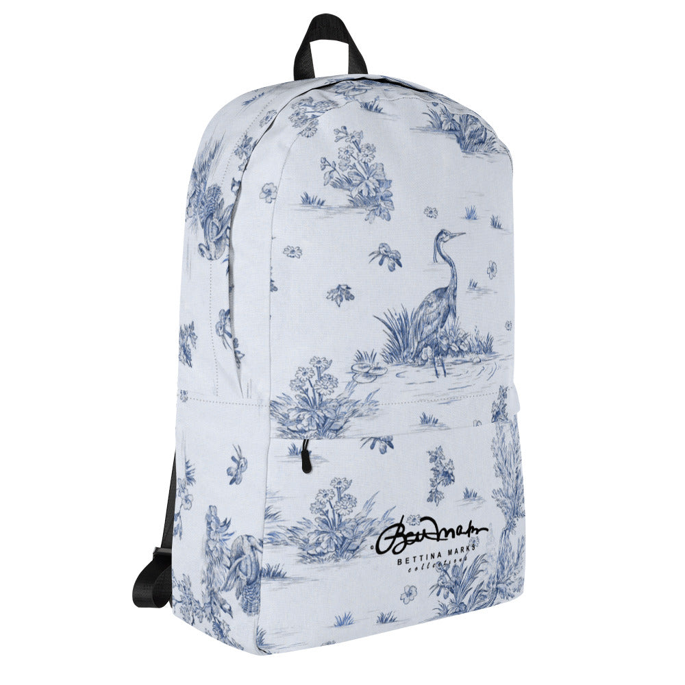 Toiles de Jouy Harmony Blue Backpack
