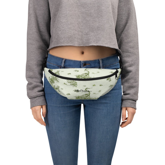 Toiles de Jouy tree Hugging Forest Green Fanny Pack