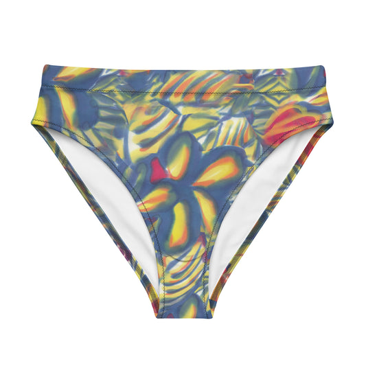 Bora Bora Tropical  Recycled high-waisted bikini bathing suit bottom