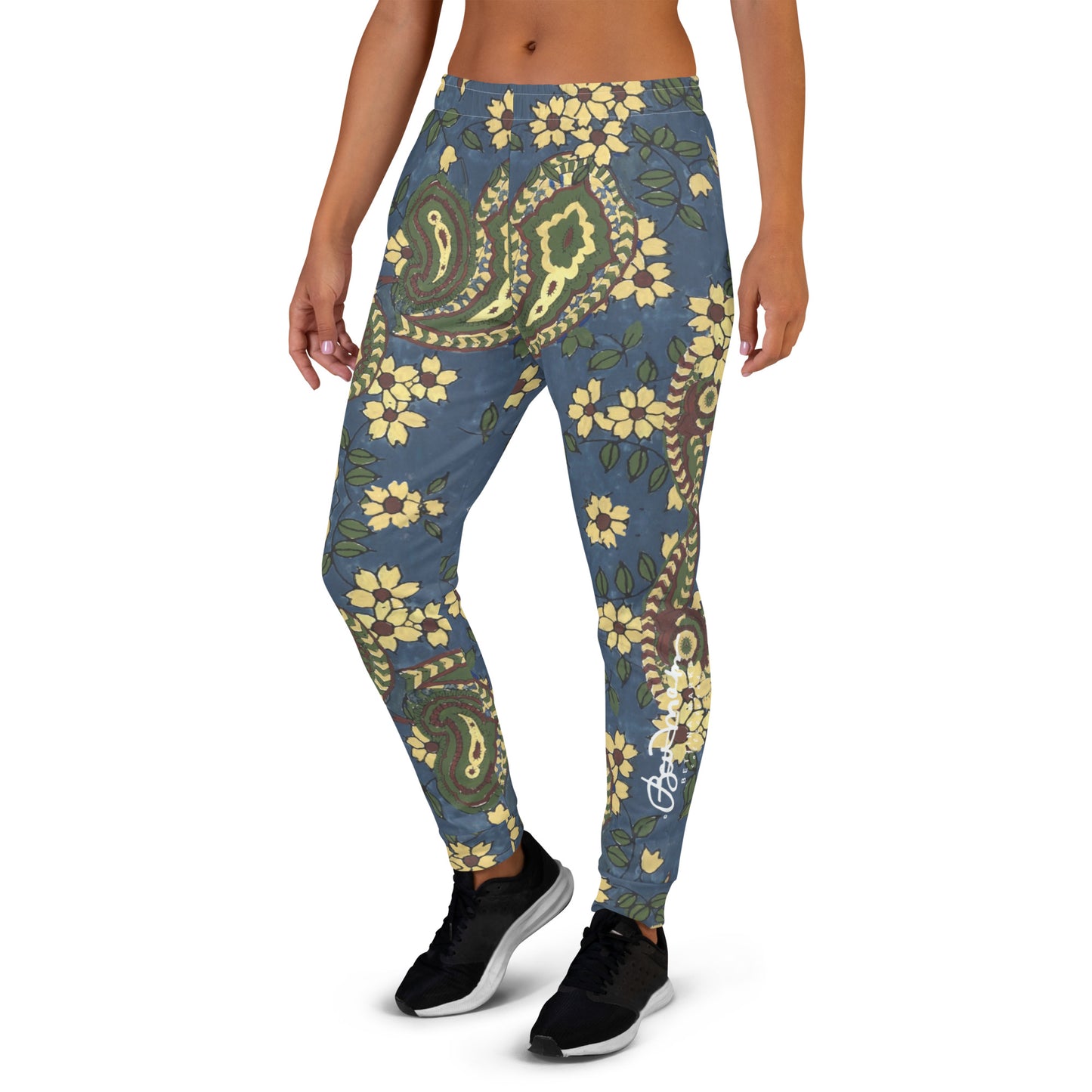 Vintage Blue Paisley Women's Recycled Joggers
