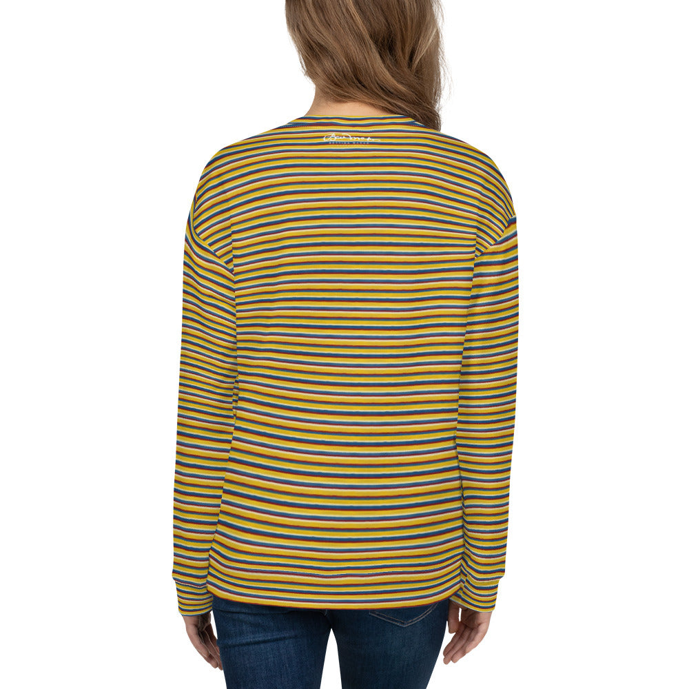 Recycled Unisex Sweatshirt - Riviera Stripe - Women