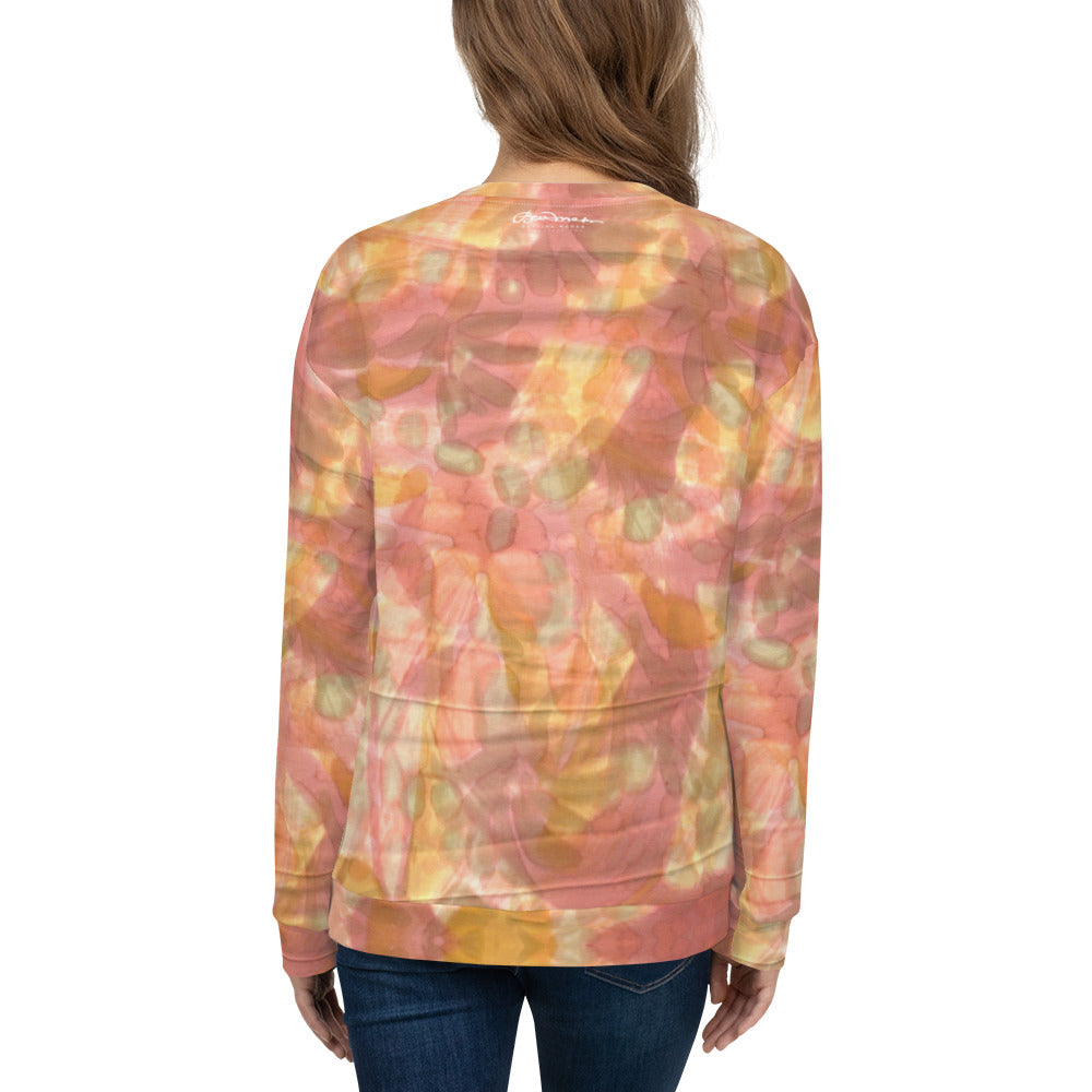 Recycled Unisex Sweatshirt- Watercolor Smudge - Women