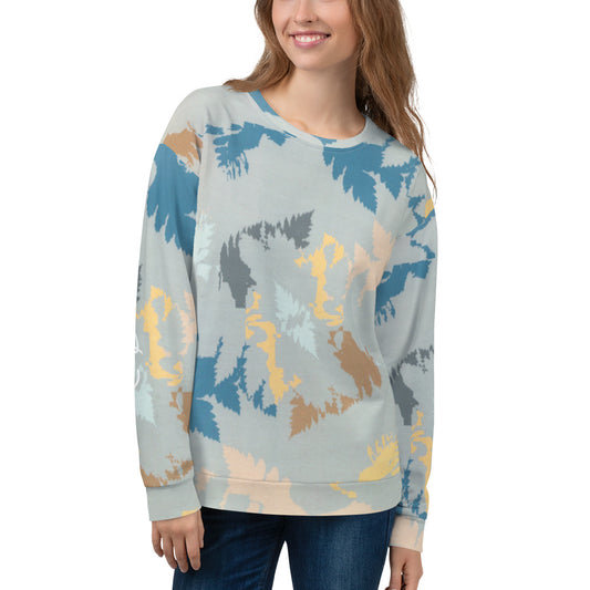 Recycled Unisex Sweatshirt - Abstract Forest - Women