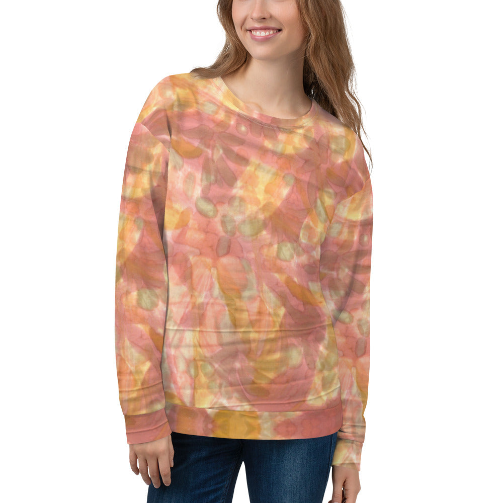 Recycled Unisex Sweatshirt- Watercolor Smudge - Women