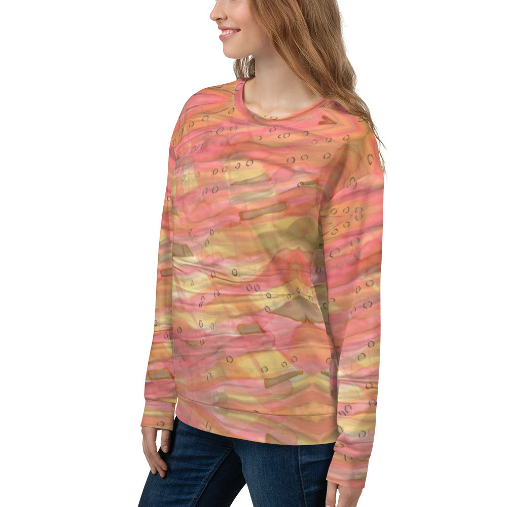 Recycled Unisex Sweatshirt - Dreamy Floral -Women
