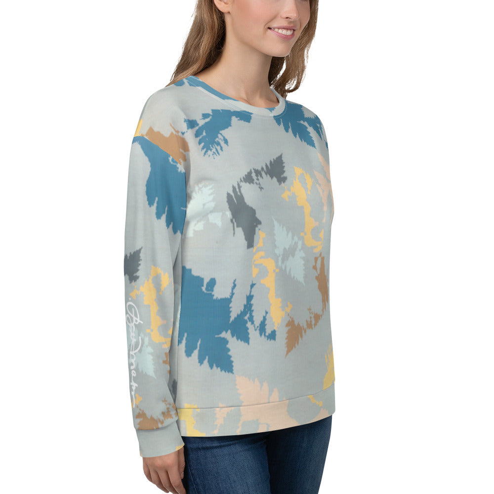 Recycled Unisex Sweatshirt - Abstract Forest - Women