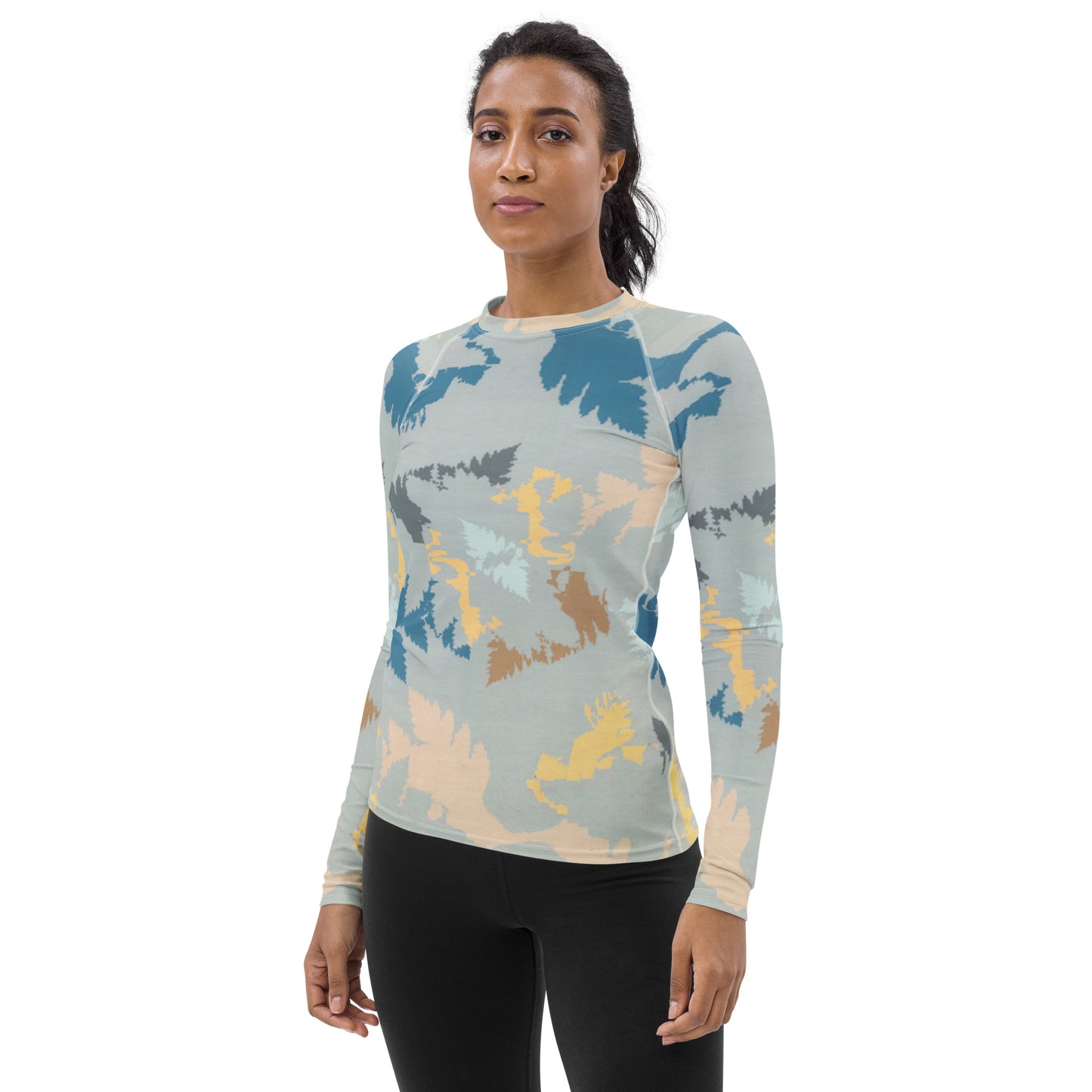 Abstract Forest Long Sleeve Tops