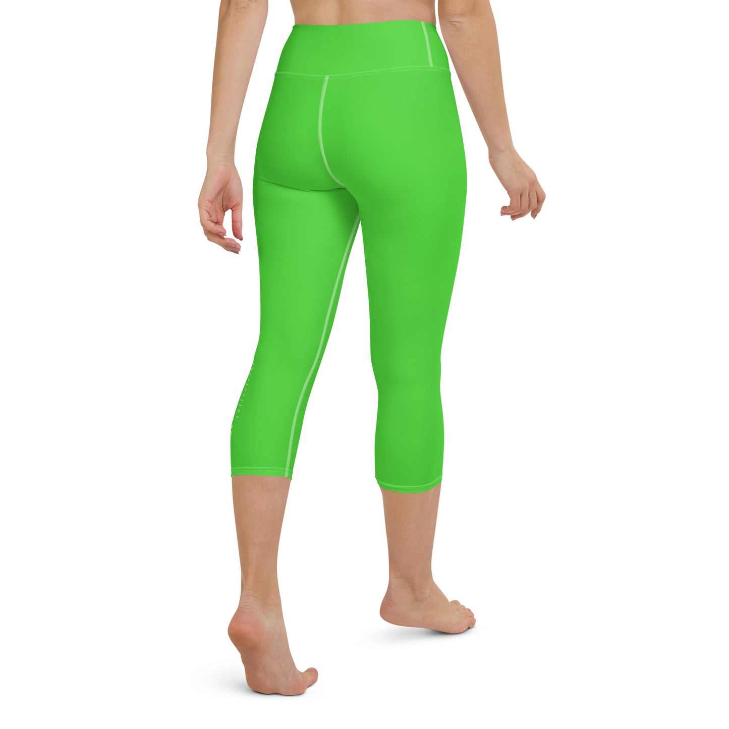 Bright Green Yoga Capri Leggings