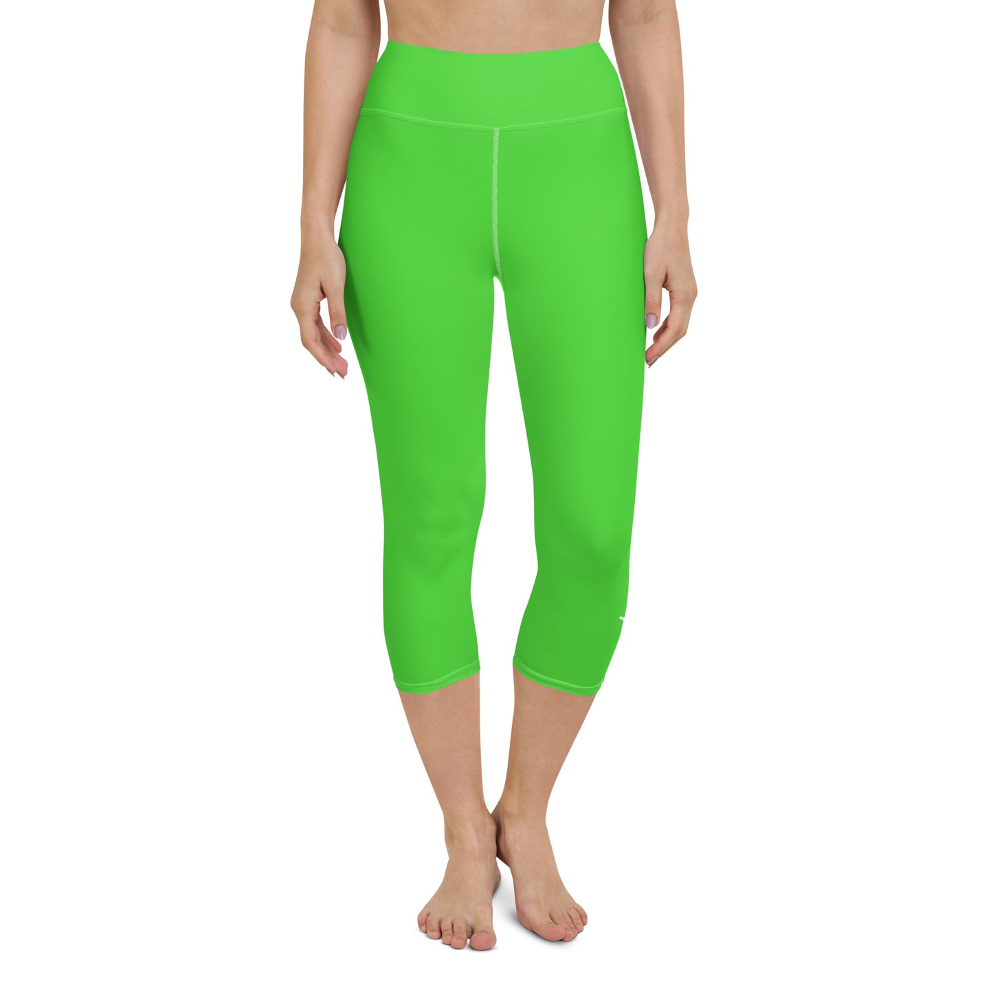 Bright Green Yoga Capri Leggings