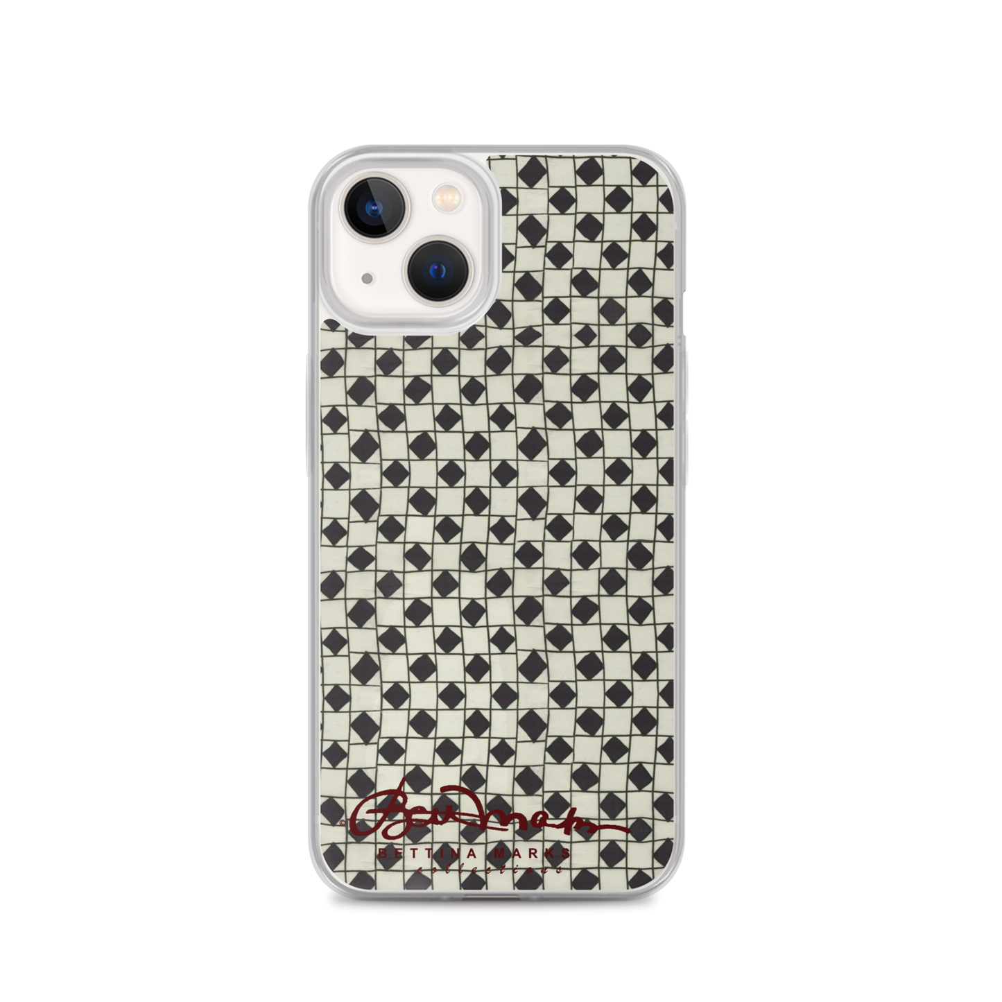B&W Checkerboard Tough iPhone X Case