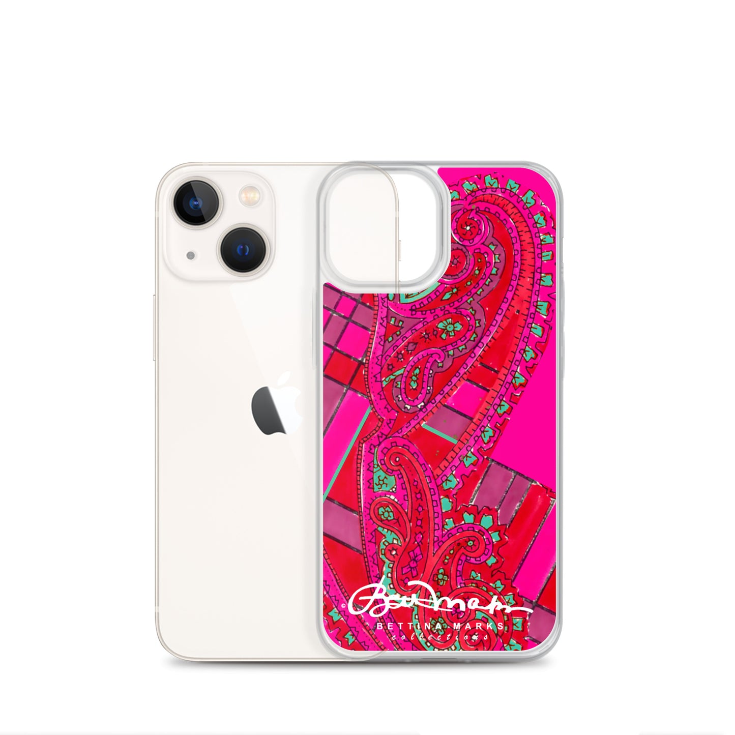 Pink Paisley Abstract Clear Case for iPhone®