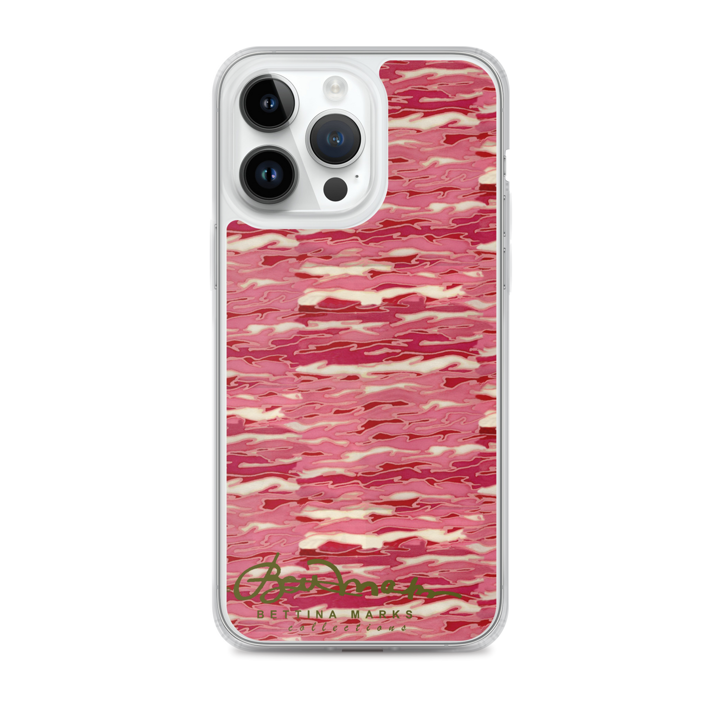 Pink Camouflage Lava iPhone X Case