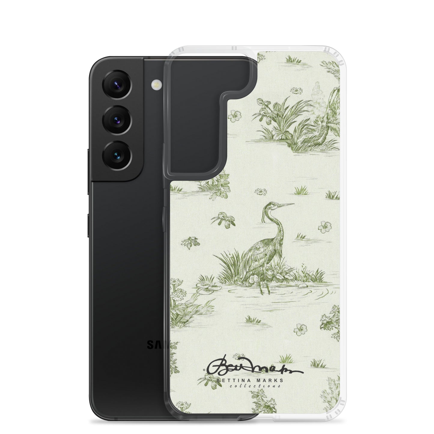 Toiles de Jouy tree Hugging Forest Green Samsung Case (select model)