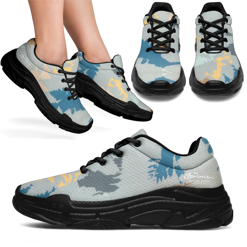 Abstract Forest Athletic Sneakers