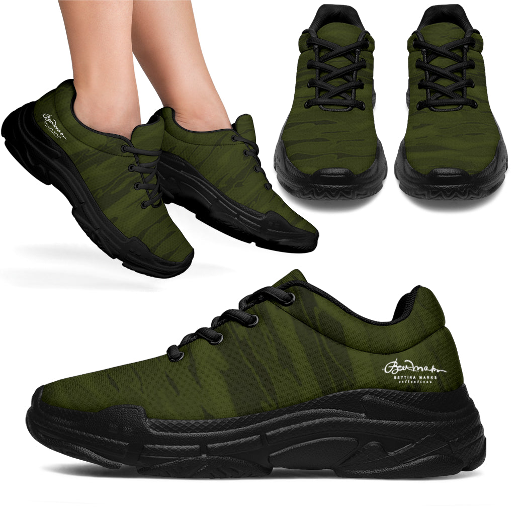 Army Camouflage Lava Athletic Sneakers