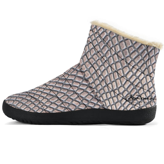 Croc Print Winter Boots