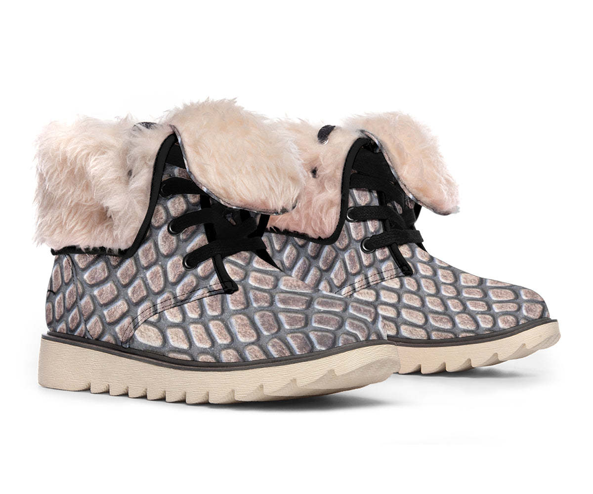 Croc Print Polar Boots
