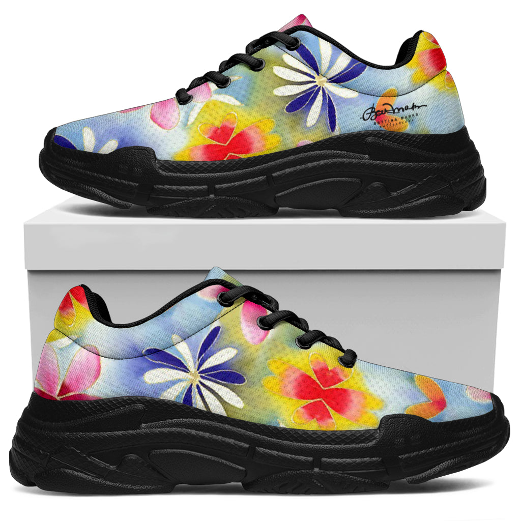 Sunrise Floral Athletic Sneakers