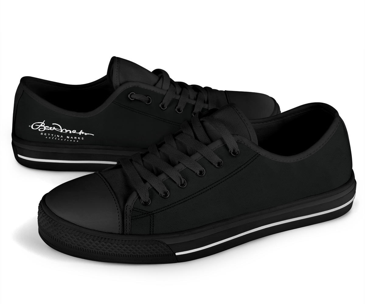Black Signature Low Top Sneakers