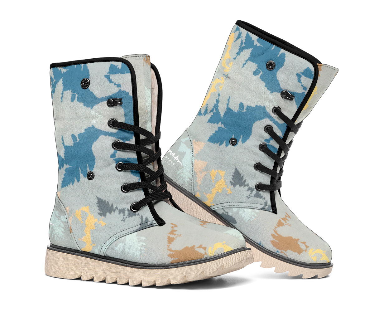 Abstract Forest Polar Boots