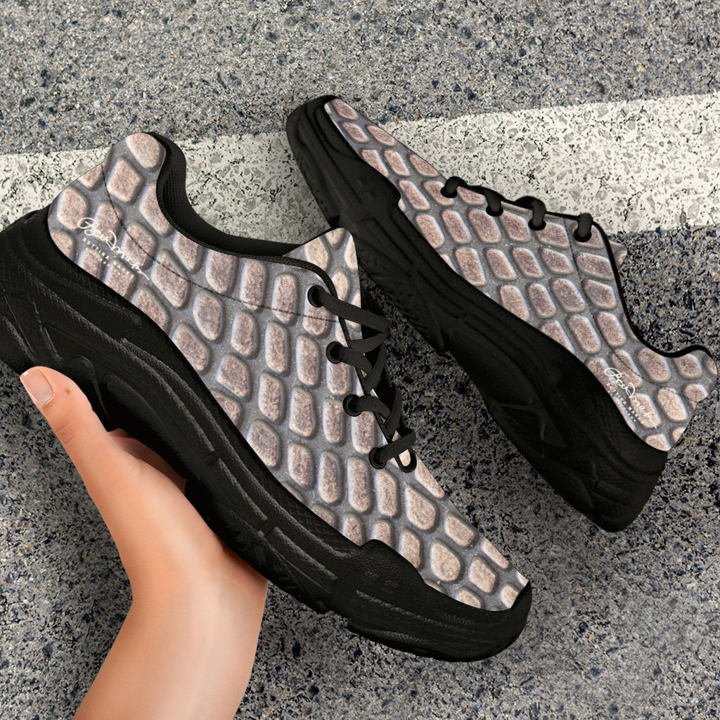 Croc Print Athletic Sneakers
