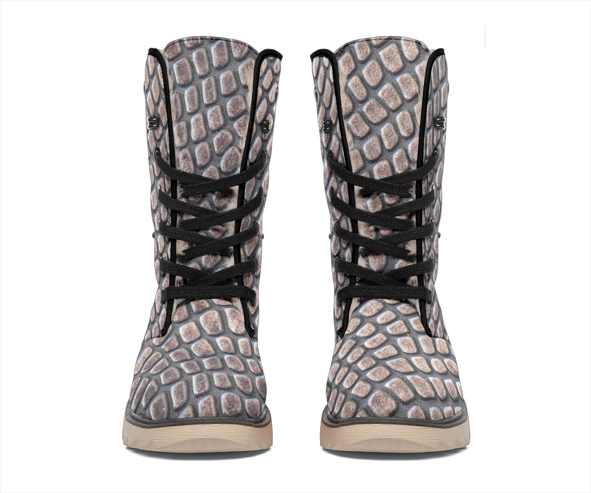 Croc Print Polar Boots