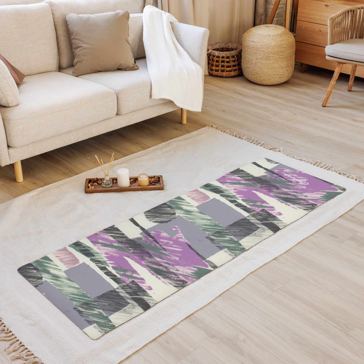 Abstract Collage Yoga Mat