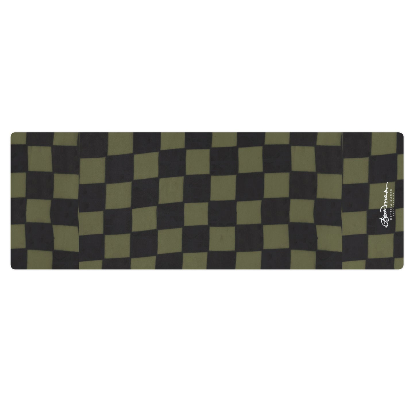 Khaki Checkerboard Yoga Mat