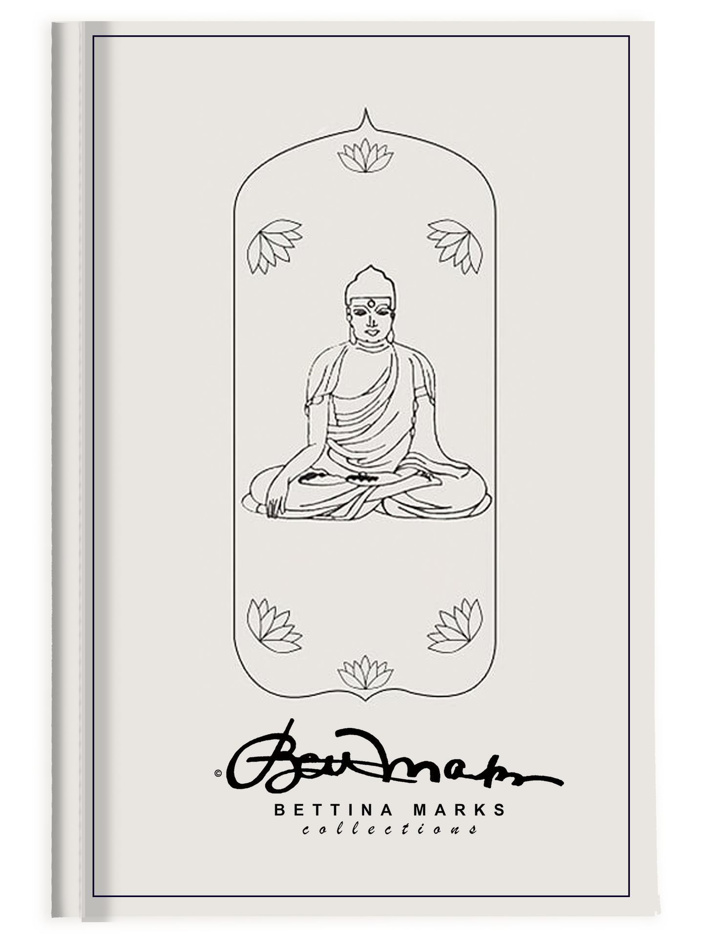 White Meditative Buddha Journal
