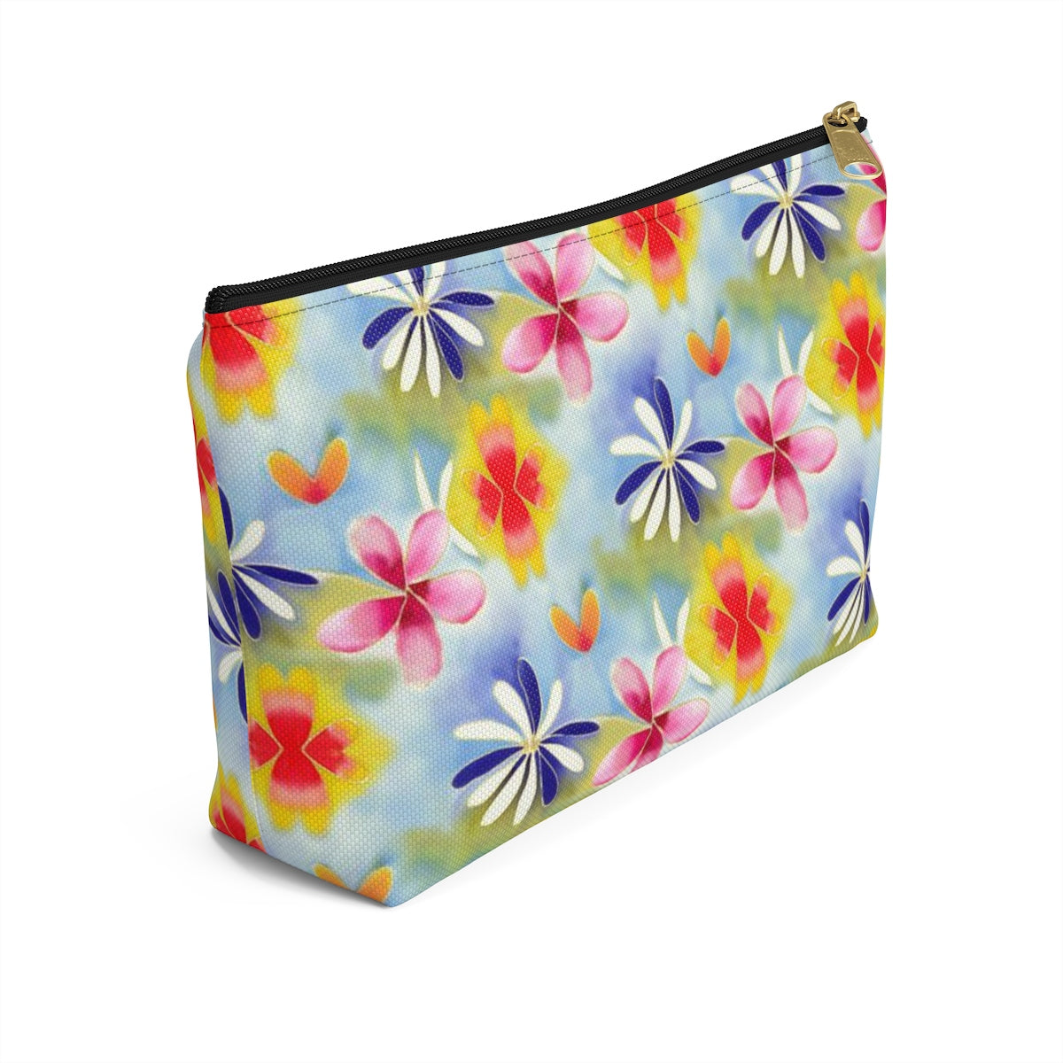 Sunrise Floral Accessory Pouch w T-bottom
