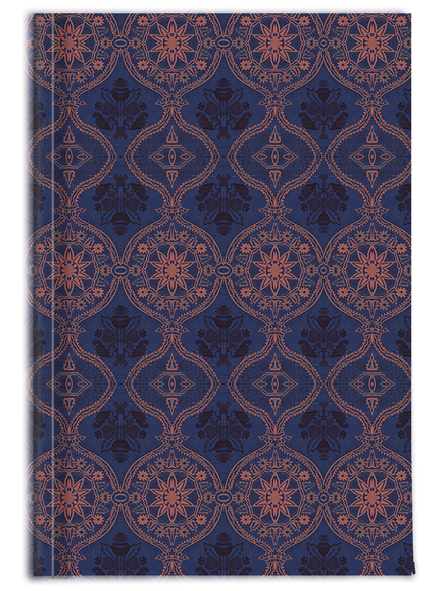 Sargasso Blue and Mellow Rose (coloured) Damask Journal