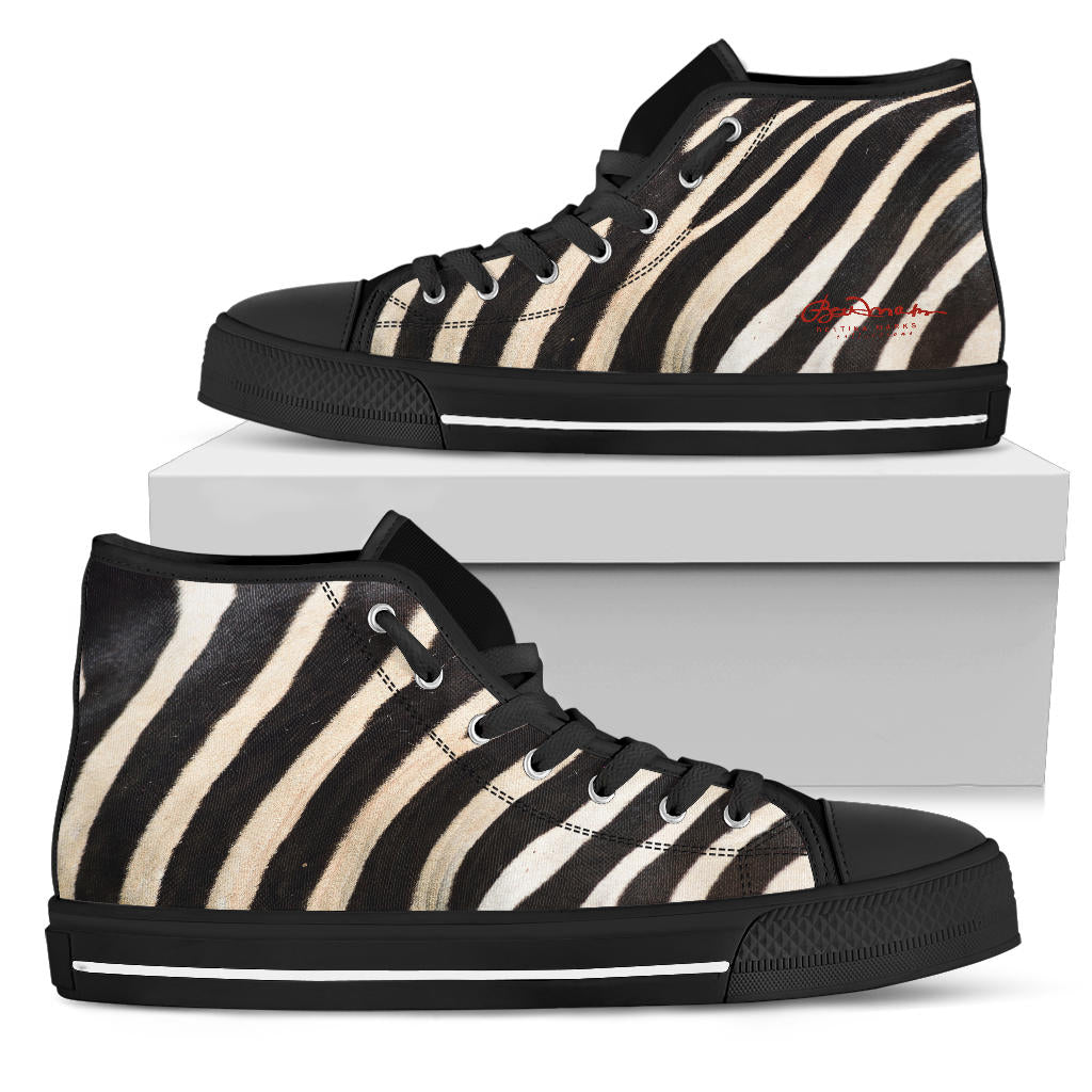 Zebra High Top Sneakers