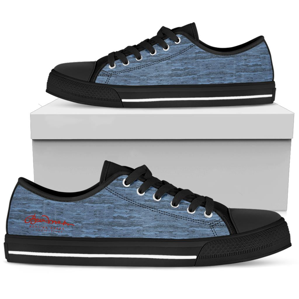 Blue Camouflage Lava Low Top Sneakers