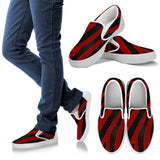 Red Zebra Slip On Sneakers