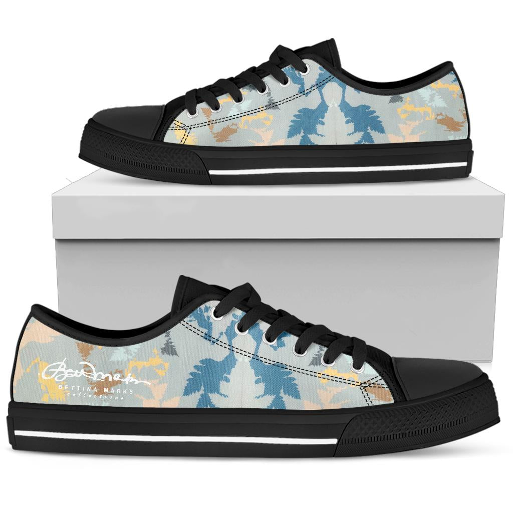 Abstract Forest Low Top Sneakers