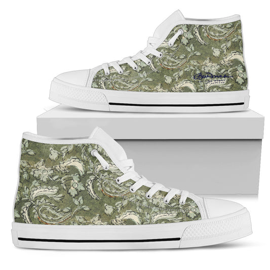 Floral Paisley High Top Sneakers