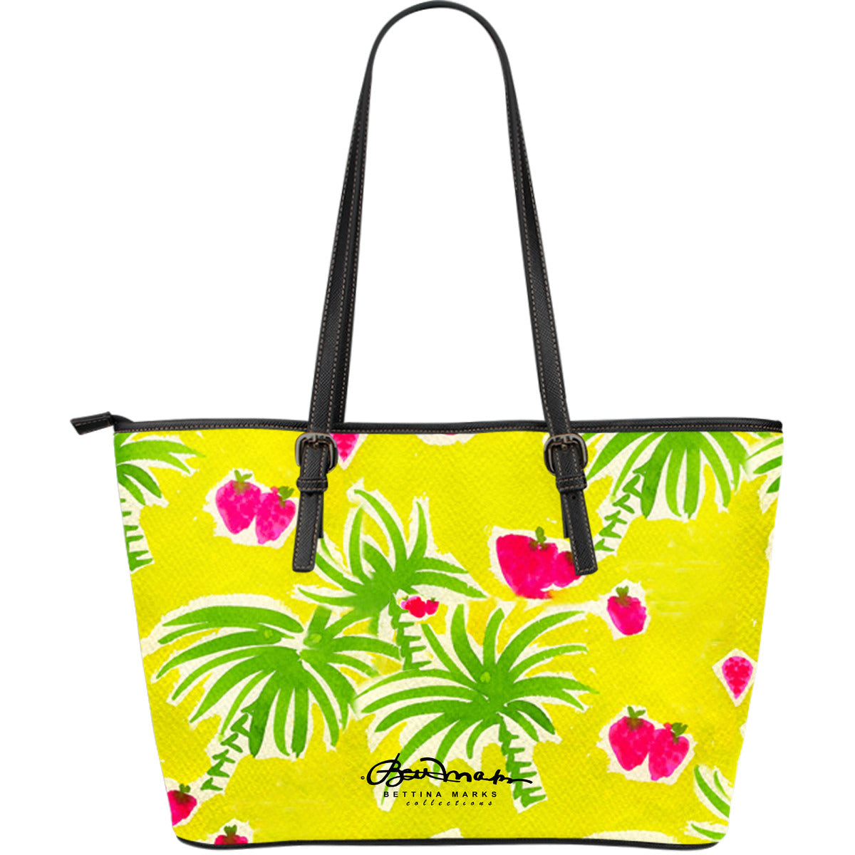 Strawberry Tropic Large Tote Bag