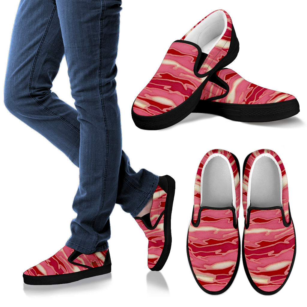 Pink Camouflage Lava Slip On Sneakers