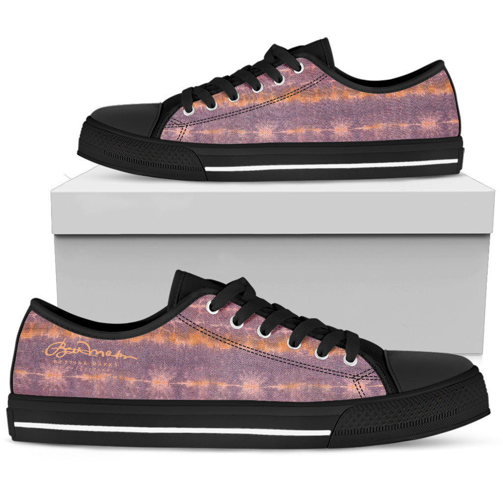 Purple Sunset Tie Dye Low Top Sneakers