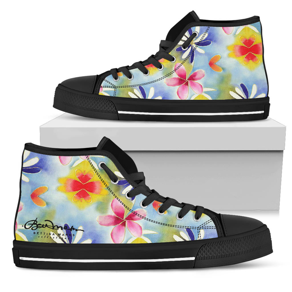 Sunrise Floral High Top Sneakers