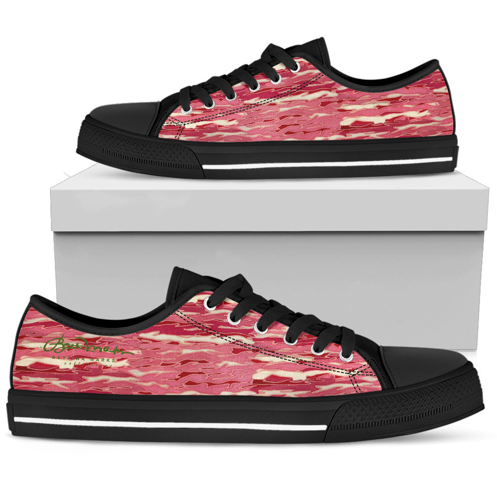Pink Camouflage Lava Low Top Sneakers