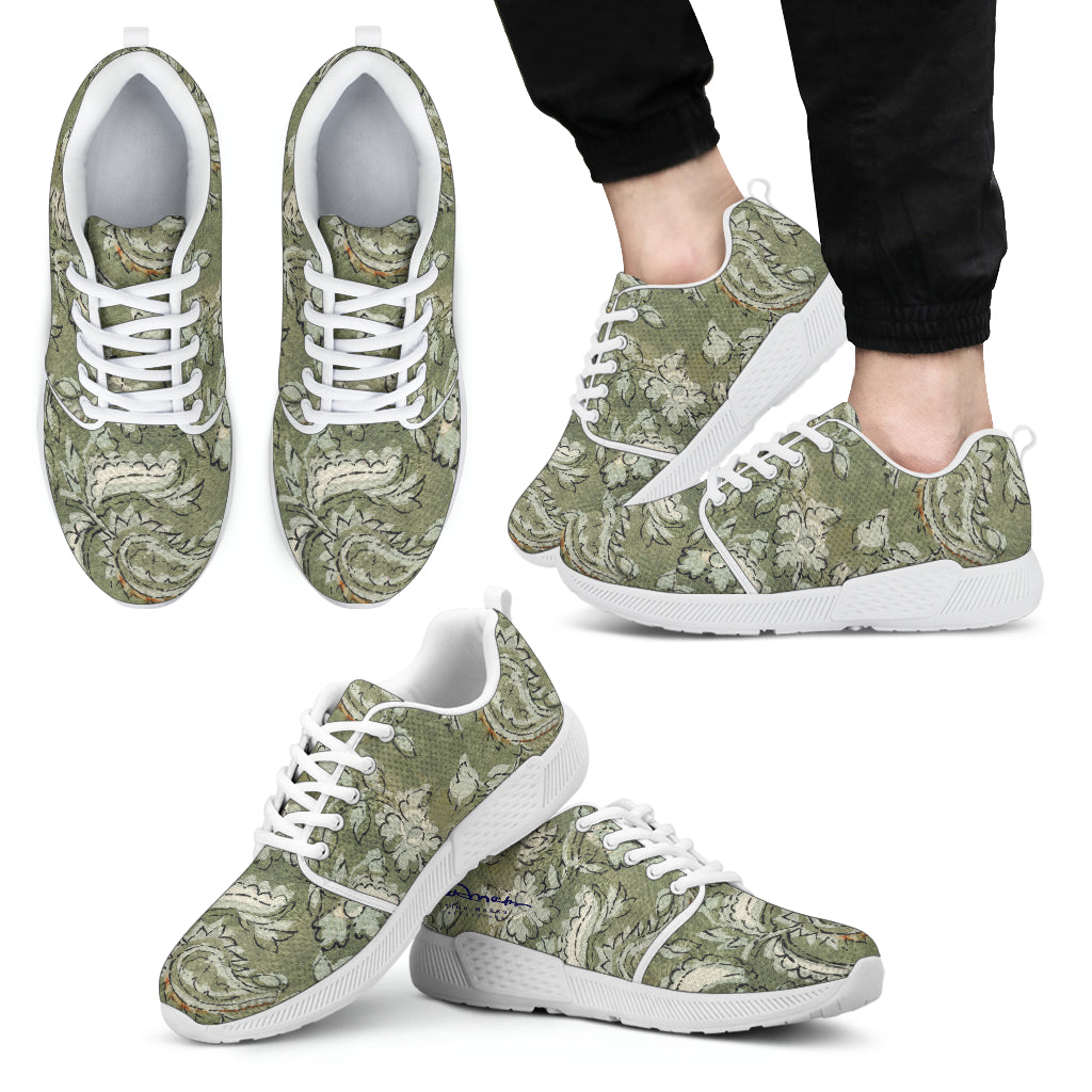 Floral Paisley Athletic Sneakers