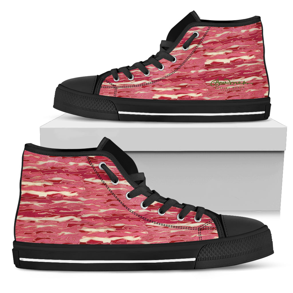 Pink Camouflage Lava High Top Sneakers