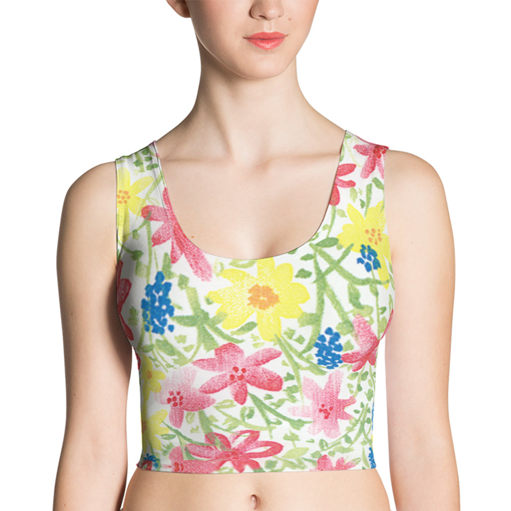 Wildflower Fitted Crop Top