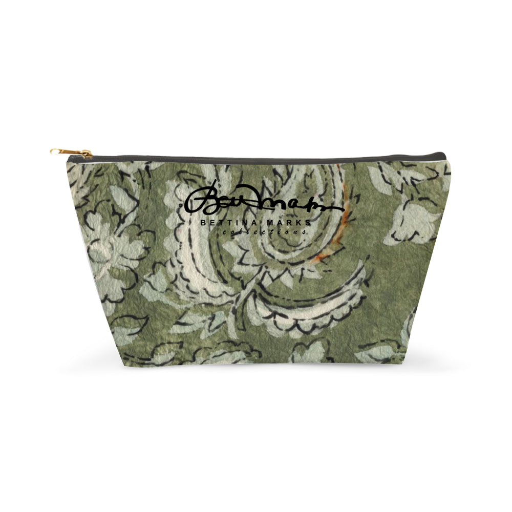 Sage Paisley Accessory Pouch T-Bottom