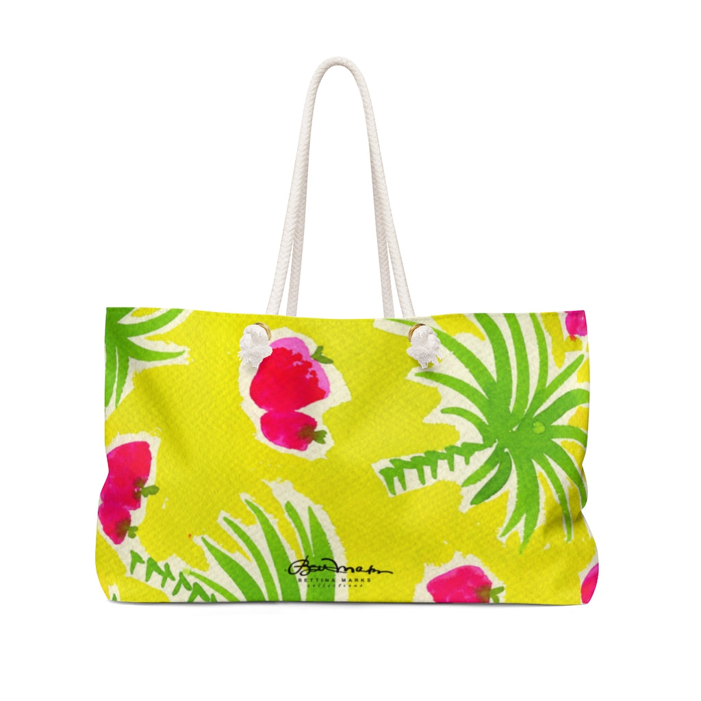 Strawberry Tropical Weekender Bag