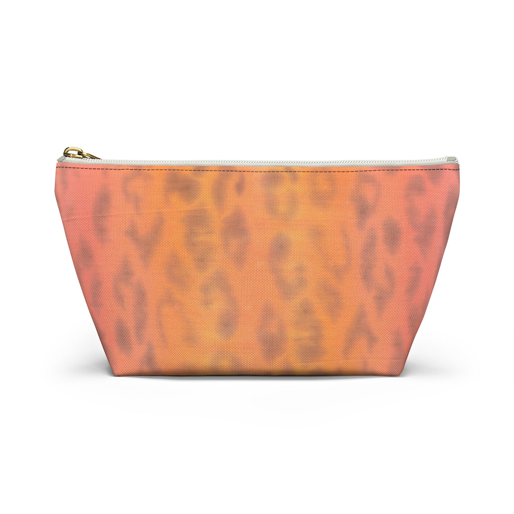 Ombre Leopard Accessory Pouch w T-bottom