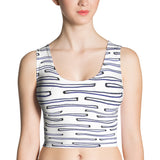 Nautical Crew Fitted Crop Top