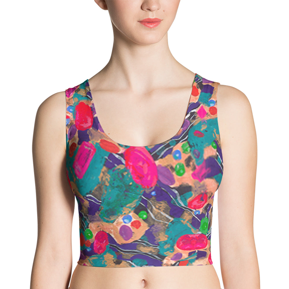 Jelly Bean Fitted Crop Top
