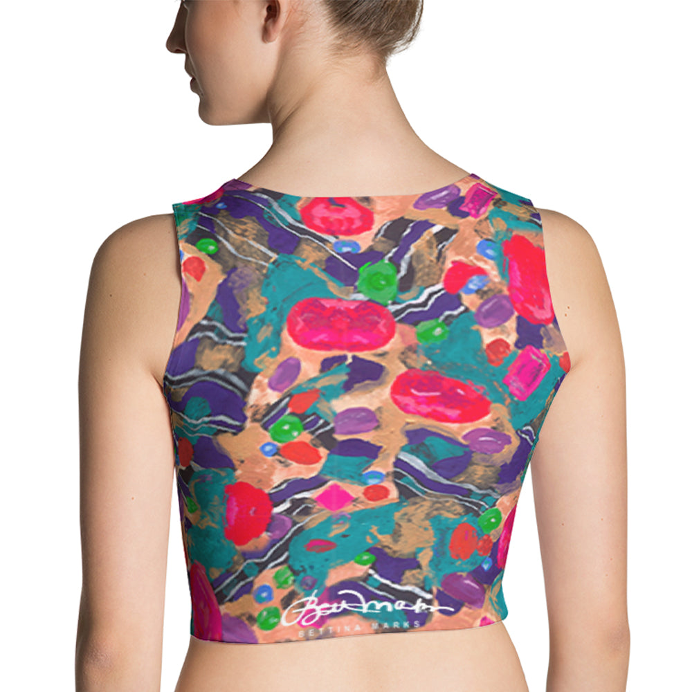 Jelly Bean Fitted Crop Top